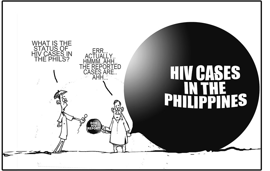 Editorial Cartoon HIV as DOH says it Edge Davao