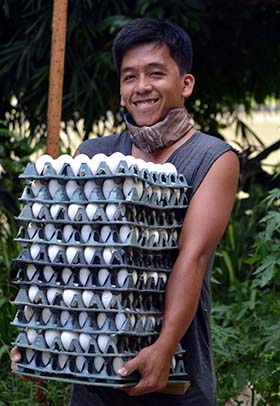 Newly-harvested eggs. Henrylito D. Tacio