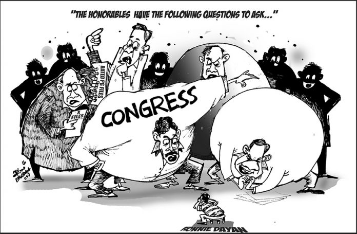 Editorial Cartoon: Dayan and Congress