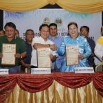 SISTERHOOD. Tagum City Mayor Allan Rellon and Bananay town Mayor Adalia Lopez-Tambuang signed sisterhood ties last December 20, 2016 at Big 8 Corporate Hotel in Tagum City that was witnessed by a number of officials and department heads from both local government units. (Kelvin Palermo/ CIO Tagum)