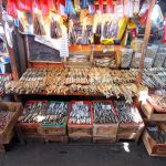 FISH BE WITH YOU. Dried fish in different sizes and varieties are neatly arranged at a makeshift stall inside Bankerohan Public Market in Davao City yesterday. LEAN DAVAL JR.