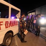 NEEDED RESPITE. Task Force Davao personnel gather after conducting an hour of random checkpoint as part of the tighter security measures being Implemented as preparation for various upcoming events in Davao City such as the Ms. Universe 2017 fashion show and this year’s ASEAN summit. LEAN DAVAL JR.