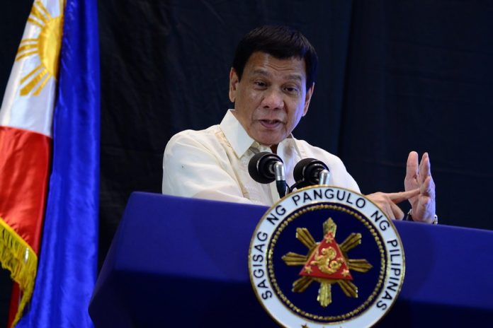 President Rodrigo Roa Duterte points out the sharp increase in heinous crimes right after the death penalty was lifted in his keynote message during the Manila Times 5th Business Forum held in Marco Polo Hotel in Davao City on February 10, 2017. The President added that prior to the lifting of the death penalty, there were only 186 convicted for committing heinous crimes compared to the 3,100 cases after death penalty was abolished. JOEY FRANCIS DALUMPINES /Presidential Photo