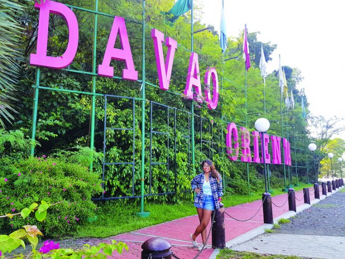 The iconic Davao Oriental Welcome Park. Always a good time to take a photo, have a snack or freshen up after a long drive. Photo by Christine Joice Cudis.