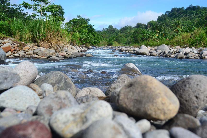 WATER SOURCE. Photo shows the Tamugan River in Barangay Tawantawan in Davao City that will provide 300 million liters of water per day to the Davao City Bulk Water Supply Project of the DCWD that will be undertaken by Apo Agua Infrastructura, Inc. (Photo by Apo Agua)