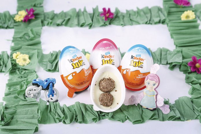 It’s double the Easter fun as these Kinder Joy chocolate eggs come with surprise toys inside. Available at SM Snack Exchange.