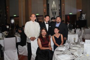 Ricardo “Cary” Lagdameo (center) leads the Damosa Land team during the gala night of one of the most highly esteemed real estate event in the country.