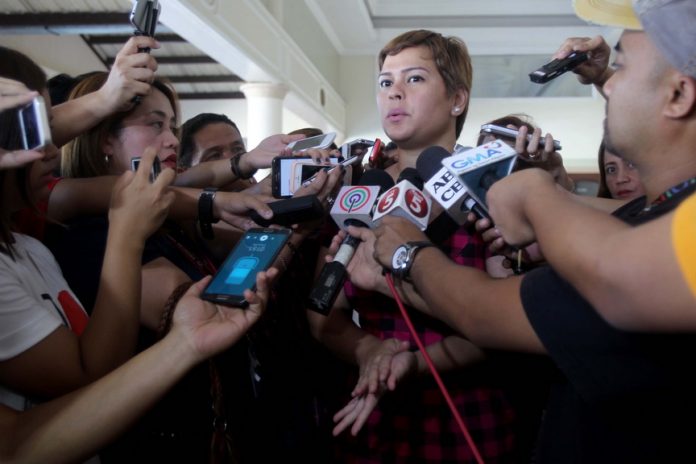 NOT CLOSING DOOR. Davao City Mayor Sara Duterte-Carpio says she will still pursue the local peace talks with the New People’s Army despite the recent burning incident and Improvised Explosive Device (IED) explosion that injured a fish seller. LEAN DAVAL JR.