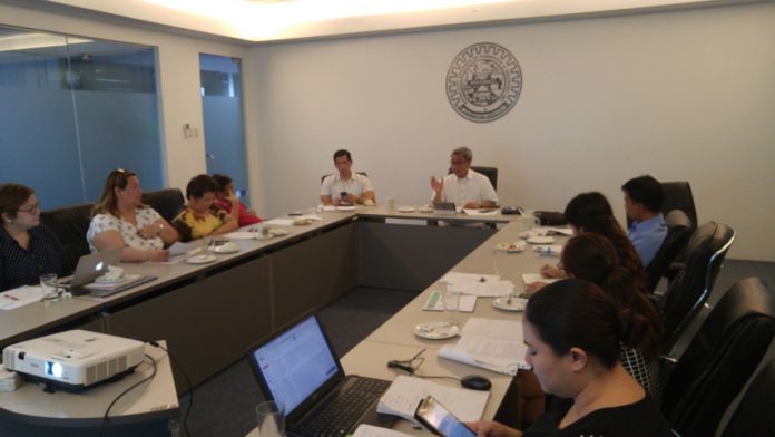 DAVAO ICON UPDATES. Arturo M. Milan, trustee of the Davao City Chamber of Commerce and Industry, Inc. , presides over a meeting of committee chairpersons, moderators and team members of the skated July 22-24 4th Davao Investment Conference (ICon) at the SMX Convention in Lanang, Davao City. The Davao ICon is expected to be attended by some 700 domestic and foreign captains of industries, top business executives and potential investors interested in the business investment potentials of the Davao Region. Beside Milan is DCCCII president Ronald C. Go, who just received the “Ulirang Ama” (Model Father) in Business in Manila over weekend. Yesterday’s meeting was also attended by DCCCII honorary lifetime chair Sebastian L. Angliongto and some DCCCII officers. ANTONIO M. AJERO