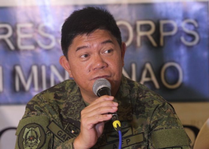 MORE INFO. Eastern Mindanao Command (EastMinCom) Martial Law spokesperson Brigadier General Gilbert Gapay provides updates on the recent arrest of Cayamora Maute, father of Maute terror group leaders Omar and Abdula, during the AFP-PNP Press Corps media forum at The Royal Mandaya Hotel on Wednesday. LEAN DAVAL JR.