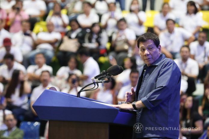 President Rodrigo Roa Duterte, in his speech during the Department of Labor and Employment (DOLE) 84th Anniversary Celebration at the Bulacan Capitol Gymnasium in Malolos City on December 8, 2017, reiterates that he is bent on fulfilling his campaign promise of eliminating corruption in government. ROBINSON NIÑAL JR./PRESIDENTIAL PHOTO