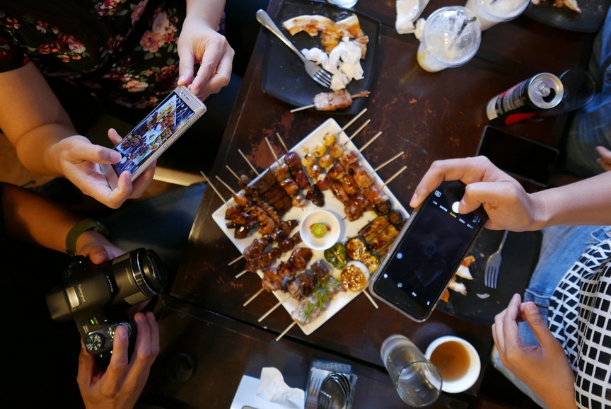 One of each kind of grilled item is served .