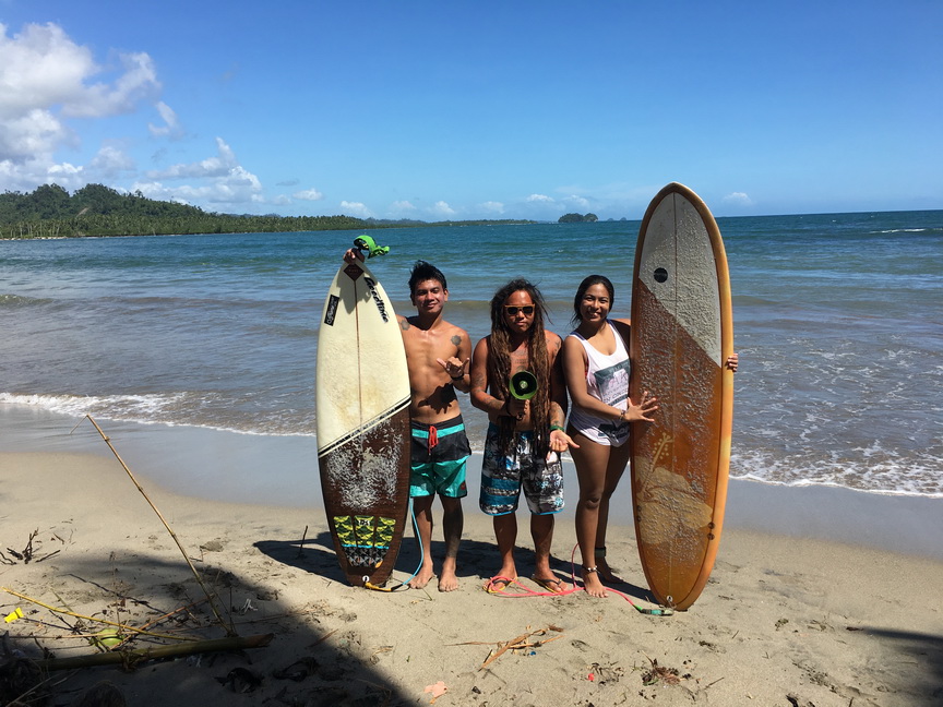 Throw shakas for my constant Lianga crew, local surfers Joey and Wang! Taken December 2017, photo by Mottie Santos