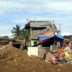 Ruined houses from typhoon Sendong