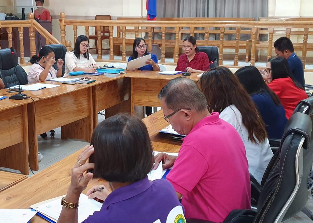 Mati City Mayor Michelle N. Rabag presides over the meeting of the local council for the protection of children. Mati City Information Office