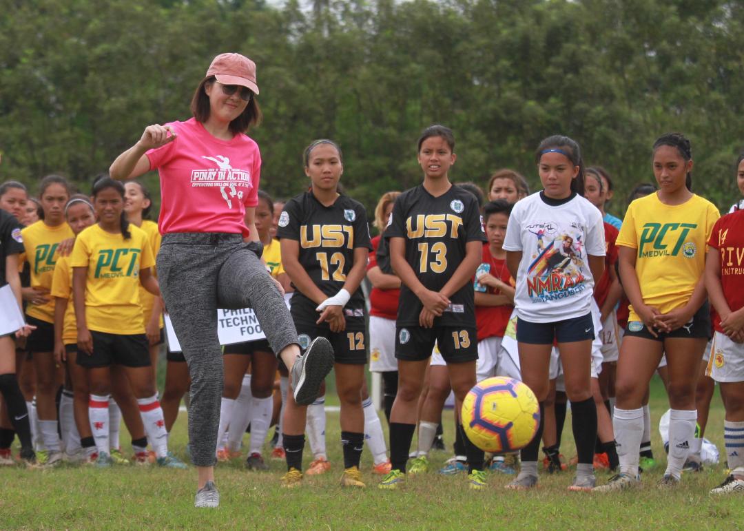 File photo shows Senator Pia Cayetano during a ceremonial kickoff at ...