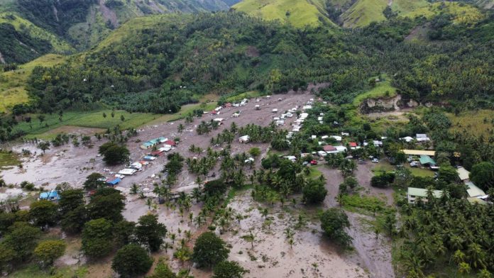 Landslide-hit area in Barangay Kusiong, Datu Odin Sinsuat. Bangsamoro Government Photo