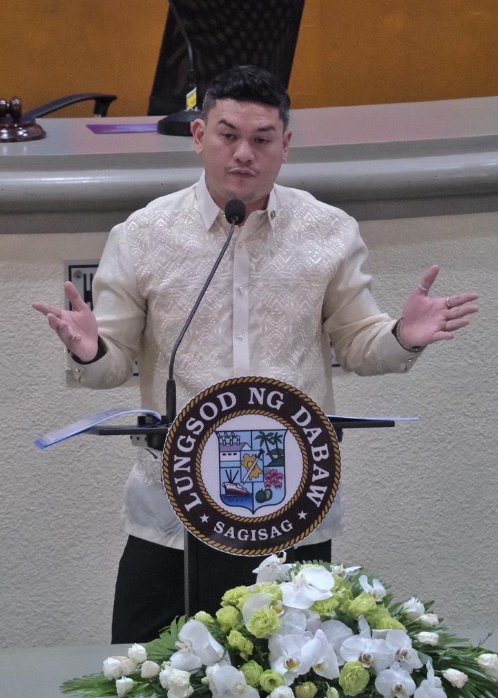 Mayor Sebastian "Baste" Duterte issues a stern warning to distruptors during his second State of the City Address (SOCA) held at Sangguniang Panlungsod building in Davao City on Friday. Lean Daval Jr.