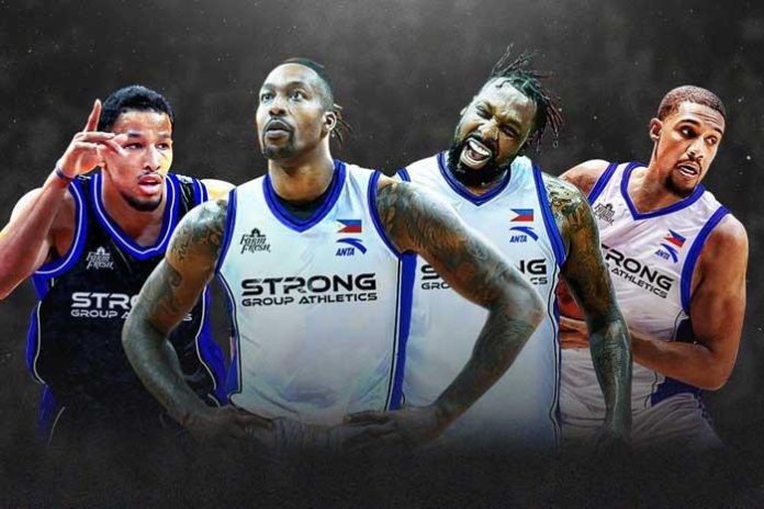 Strong Group’s Andre Roberson, Dwight Howard, Andray Blatche, and McKenzie Moore. Photo courtesy of Strong Group Athletics.