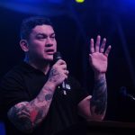 Mayor Sebastian “Baste” Duterte slams President Ferdinand Marcos Jr. during the Hakbang ng Maisug: Defend the Flag, Freedom Concert and Peace Rally in Angeles City, Pampanga on Monday evening for allegedly ordering the police to storm the compounds of the Kingdom of Jesus Christ (KOJC). LEAN DAVAL JR