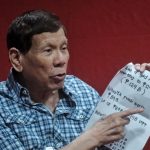 Former President Rodrigo Duterte accuses President Ferdinand Marcos Jr. and House Speaker Martin Romualdez during a presser in Davao City on Monday evening of squandering the people’s money causing the country to "hemorrhage." LEAN DAVAL JR