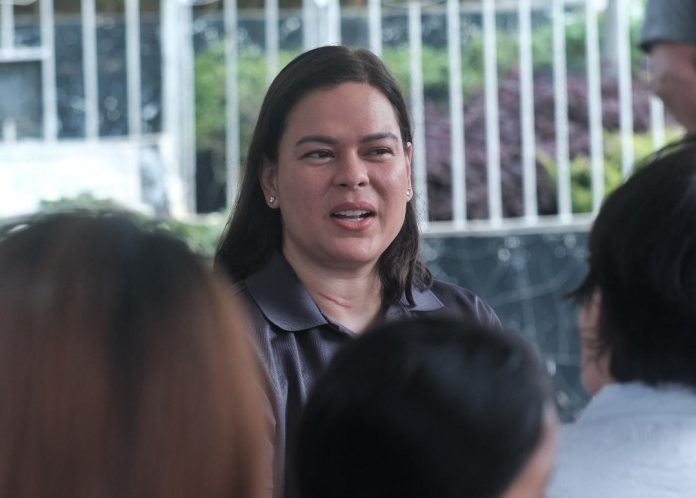 Vice President Sara Duterte revealed on Wednesday that two individuals warn her to be careful following her pronouncement that she hired someone to kill President Ferdinand Marcos Jr., First Lady Liza Araneta-Marcos, and House Speaker Martin Romualdez if she gets killed. LEAN DAVAL JR