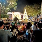 Thousands of Dabawenyos gather in front of the City Hall of Davao to witness the opening of Pasko Fiesta sa Davao 2024 and the lighting of Christmas installation during Dan-ag sa Davao ug Pag-abli sa Pasko at Rizal Park and Quezon Park in Davao City on Thursday evening. LEAN DAVAL JR