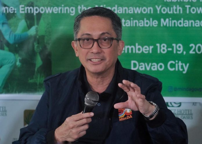 Mindanao Development Authority (MinDA) chair Secretary Leo Tereso Magno bares in a presser during the opening of the 1st Mindanao Youth Convergence on Disaster Resilience and Sustainability held at The Ritz Hotel in Davao City on Wednesday that the agency is accelerating the completion of the study for the proposed establishment of the Mindanao Disaster Resiliency Resource Center (MDRRC). LEAN DAVAL JR