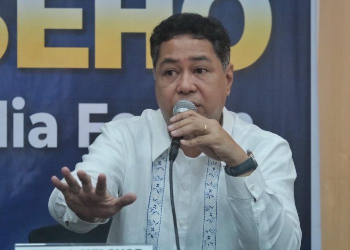 Vice Mayor J. Melchor Quitain Jr. announces during this week's Aprubado sa Konseho media forum that the 20th City Council has zero backlog on ordinances and resolutions in 2024. LEAN DAVAL JR