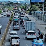 Vehicles maneuver through traffic along MacArthur Highway in Matina, Davao City, where three big schools are located, during morning rush hour on Thursday. Although Davao City experiences traffic congestion during peak hours, Dabawenyos believed the result of a latest commissioned survey wherein the city ranked 8th most congested city in the world is inaccurate. LEAN DAVAL JR