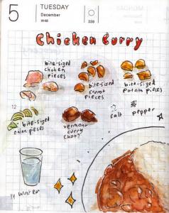 “I love cooking curry - it’s easy and tasty